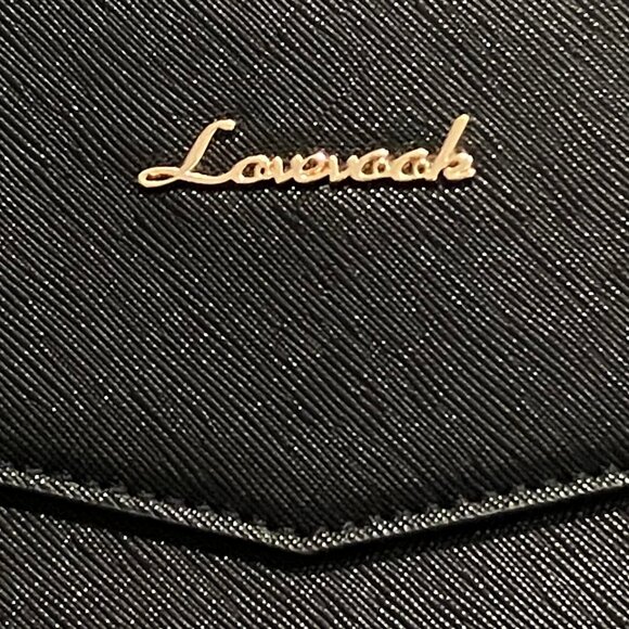 Lovevook Oversized Black Envelope Clutch Vegan Leather Wristlet 12” x 7.5” - Picture 7 of 9